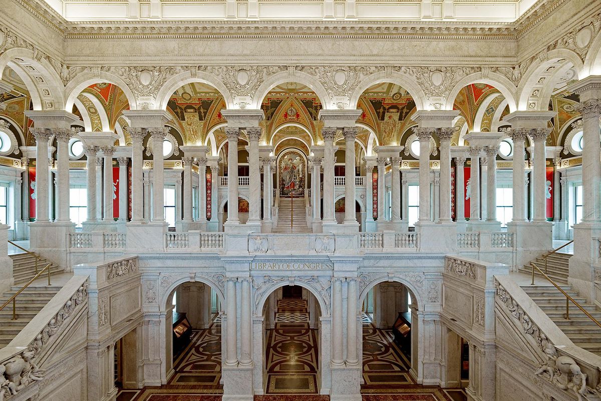 Library of Congress, Great Hall, Thomas Jefferson Building, politics