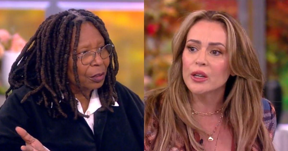 Whoopi Goldberg and Alyssa Milano on "The View"
