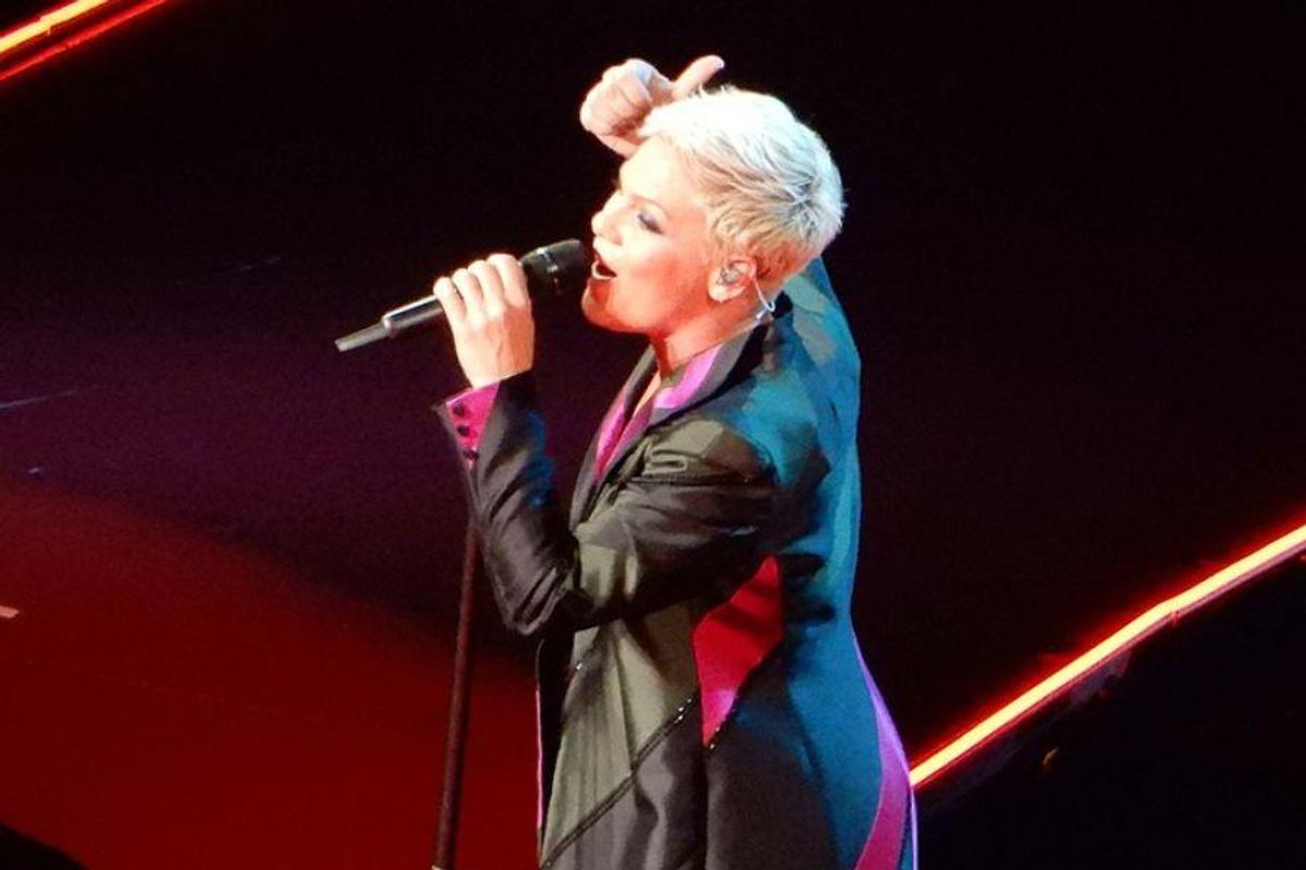 pink, singing