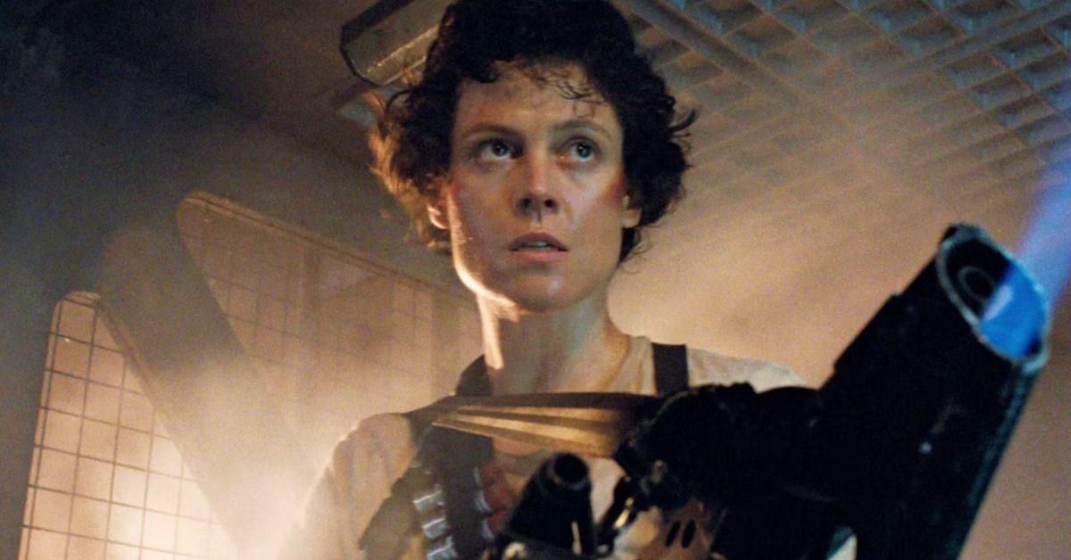 Sigourney Weaver as Ellen Ripley in "Aliens"