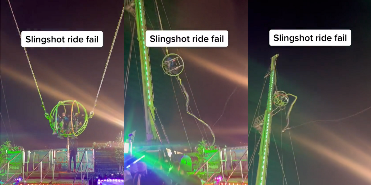 Hyde Park Slingshot Ride Malfunctions, Crashes Into Post VIDEO Comic