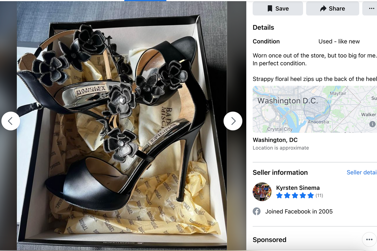 Who Wants Kyrsten Sinema's Stinky Old Stilettos?