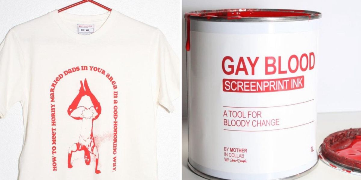 Protest the LGBTQ+ Blood Ban by Wearing Real Gay Blood