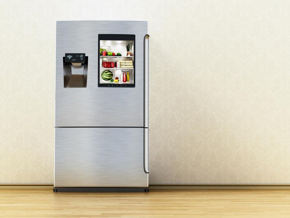 a photo of a smart refrigerator