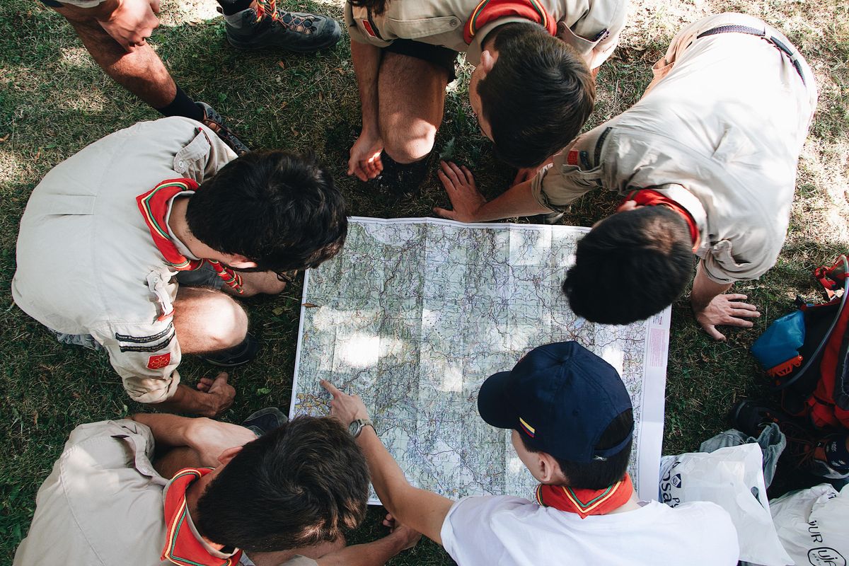 boy scout; scout; foster children; fundraiser; acts of kindness