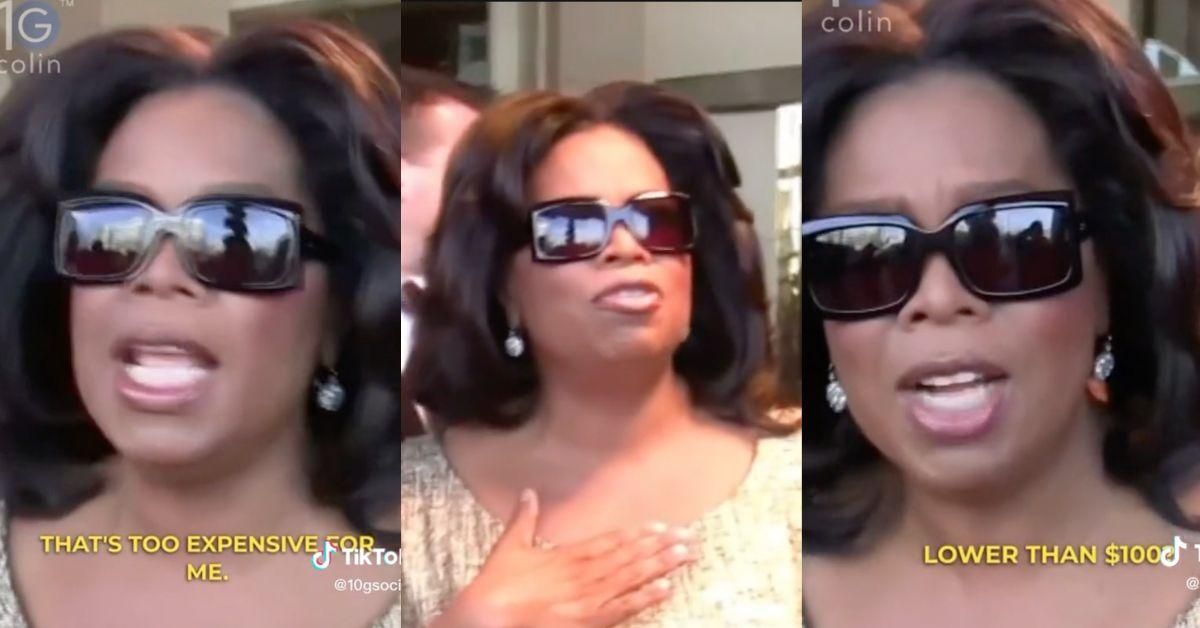 Resurfaced Video Of Oprah's Stunned Reaction To Fan Who Can't Afford A $100 Gift Sparks Debate