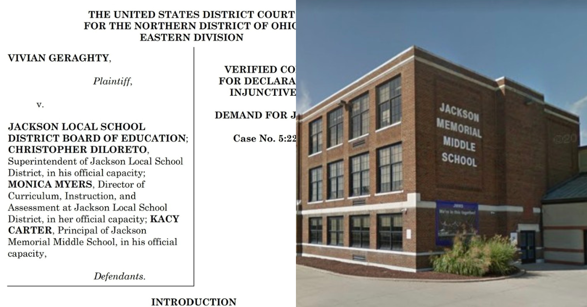 screenshot of court documents; Jackson Memorial Middle School