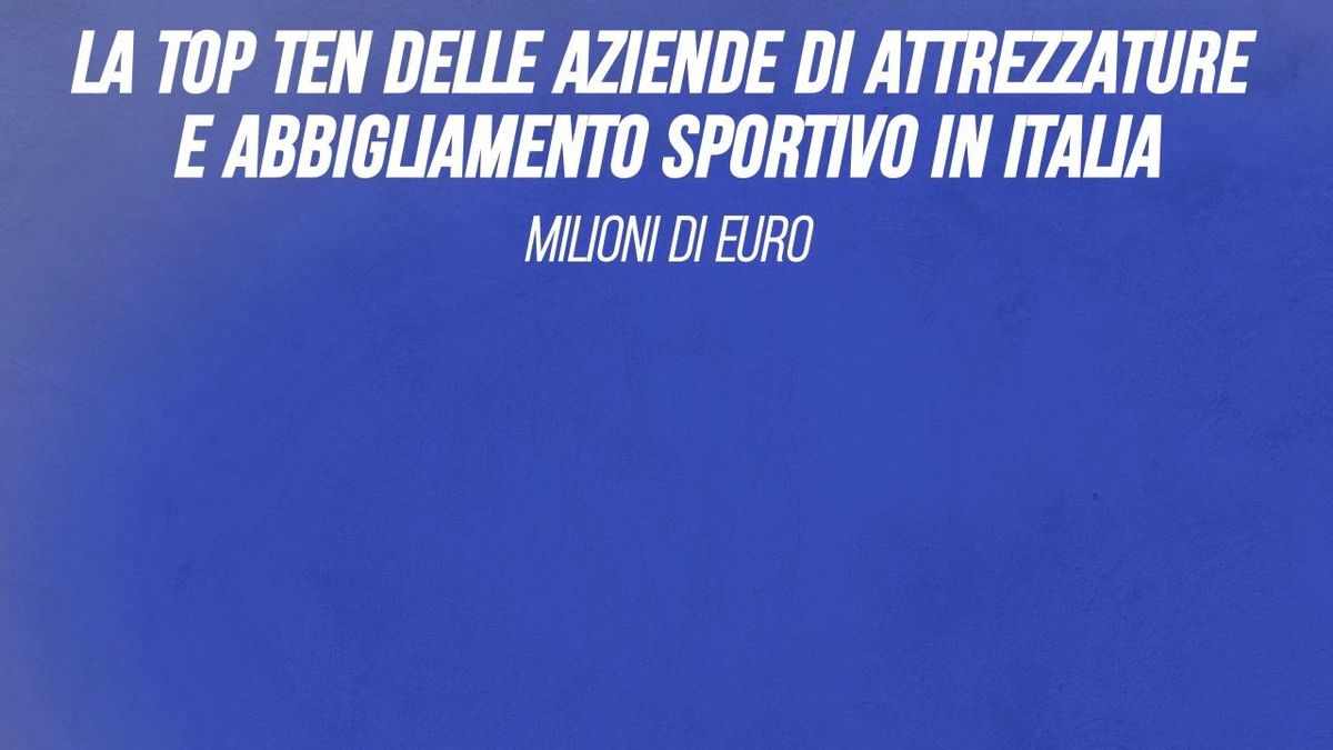 La top ten delle aziende di attrezzature e abbigliamento sportivo in Italia