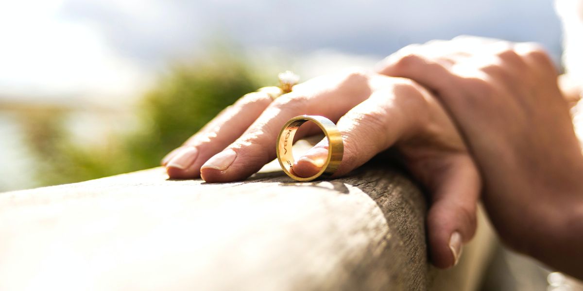 Person removing their wedding band