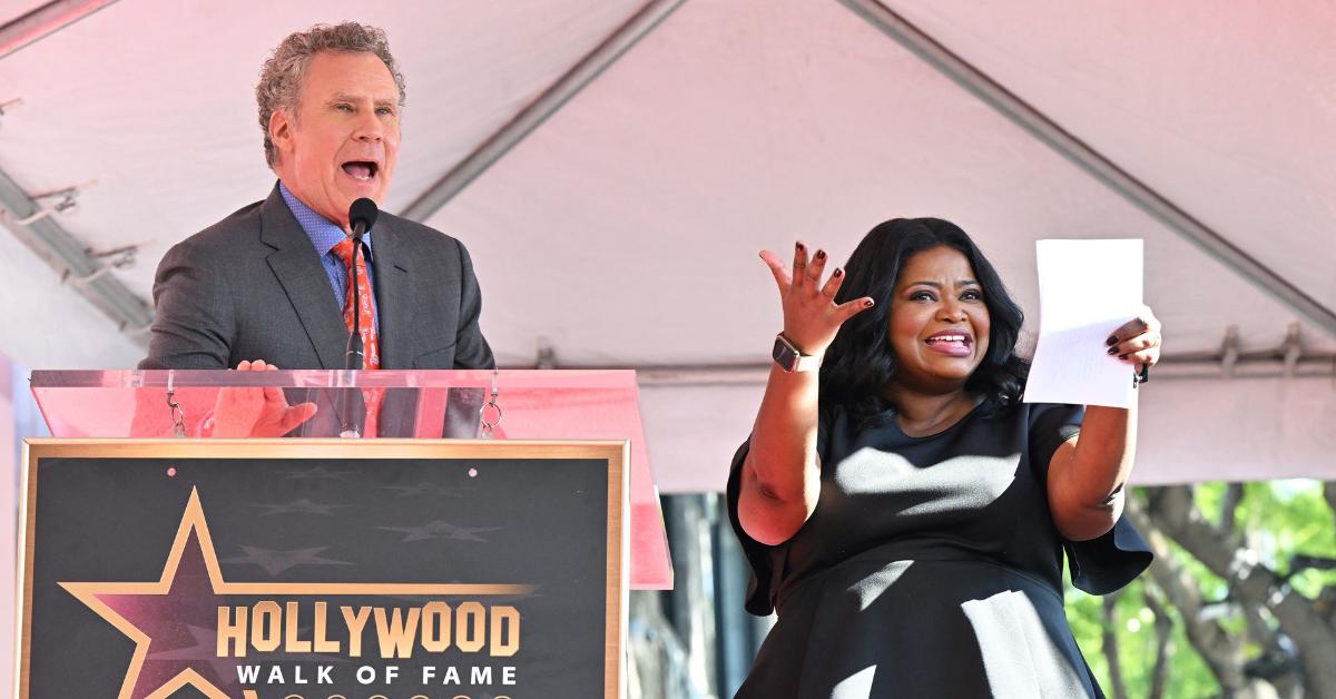Will Ferrell and Octavia Spencer at Hollywood Walk of Fame ceremony