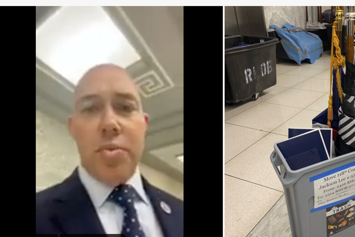 Big Lie-Promoting GOP Rep. Doing Big Lies About Flags In Trash Cans Now