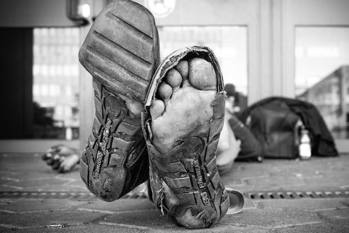 homeless people, airjordans, ta leia thomas