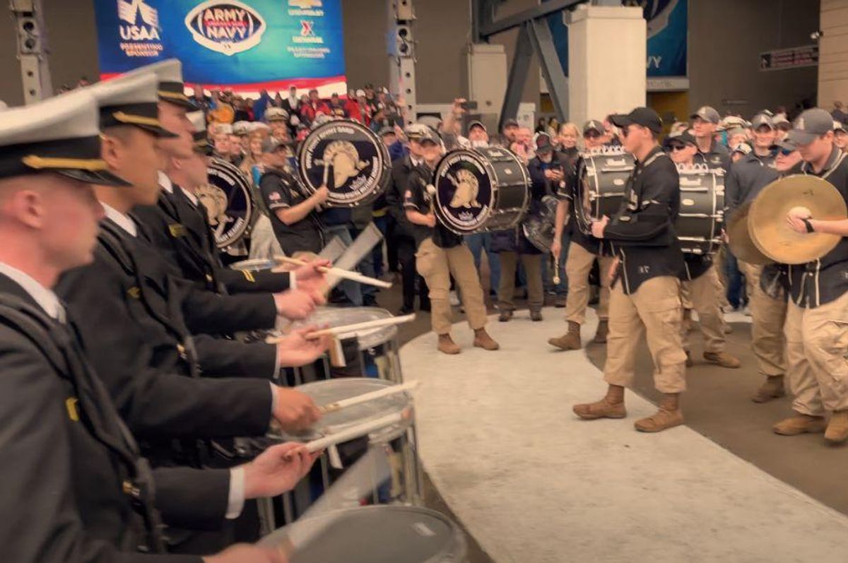 army navy drumline battle