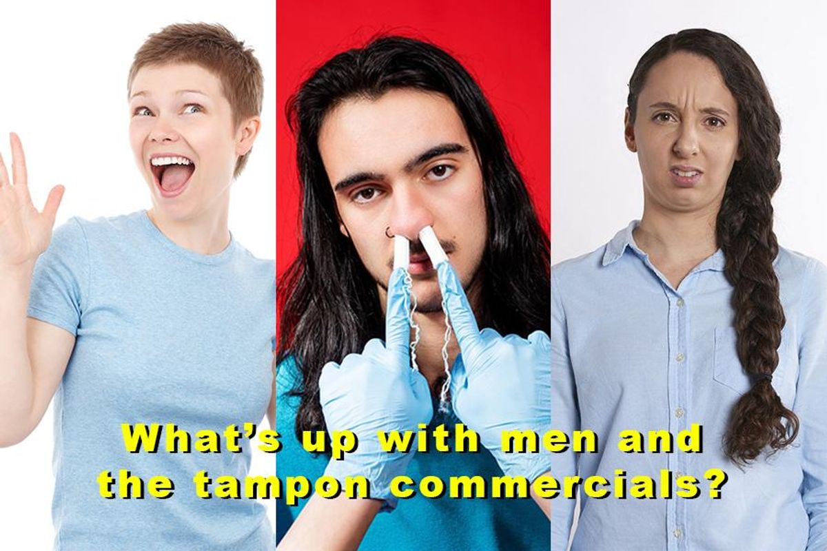 feminine hygiene, tampon commercials, parody videos, female representation in ads