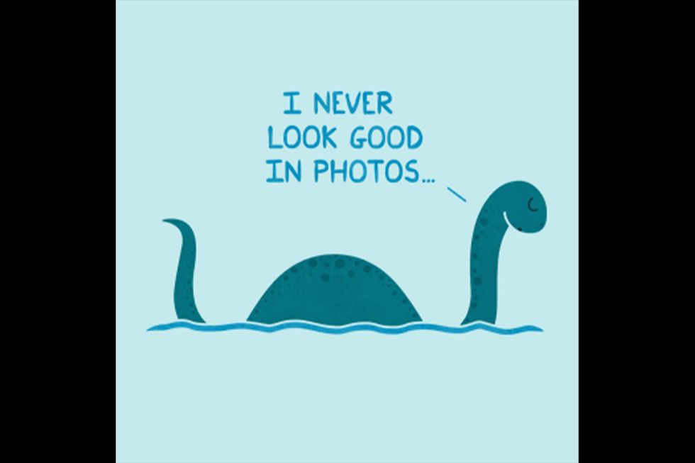 Loch Ness monster, unique vacation destinations, illustrators