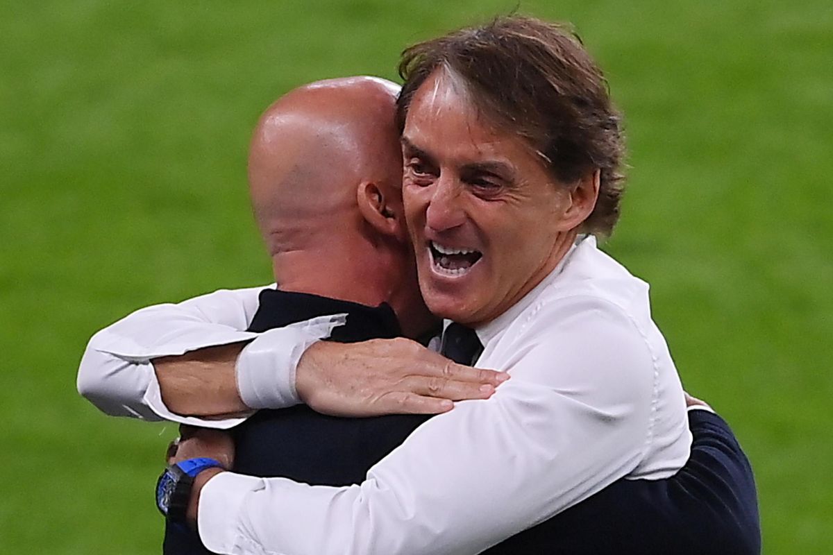 Mancini e quell’eterno abbraccio a Wembley