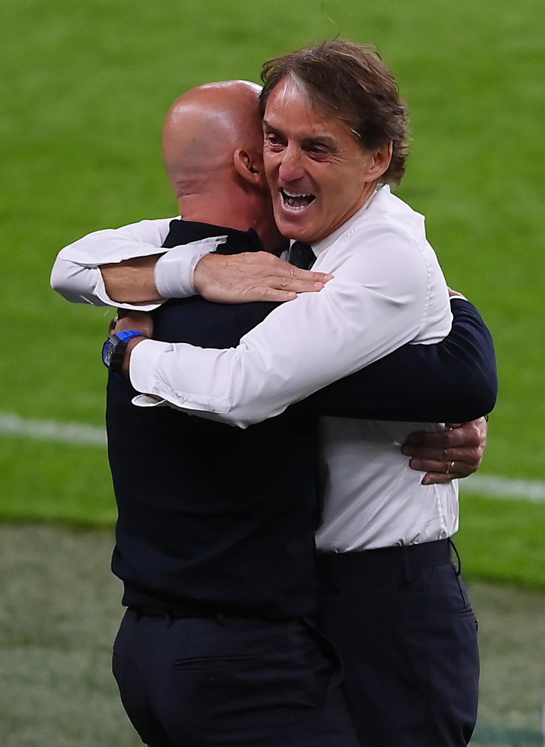 Mancini e quell’eterno abbraccio a Wembley