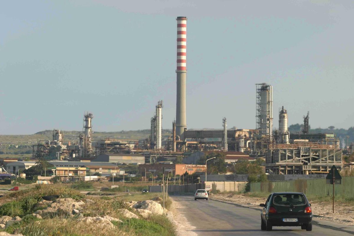 La raffineria di Priolo a Goi energy