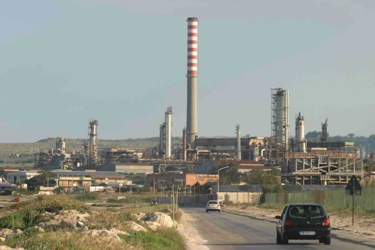 La raffineria di Priolo a Goi energy