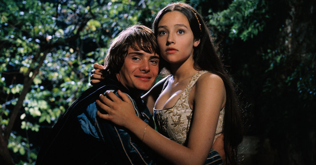 Leonard Whiting and Olivia Hussey in "Romeo and Juliet"