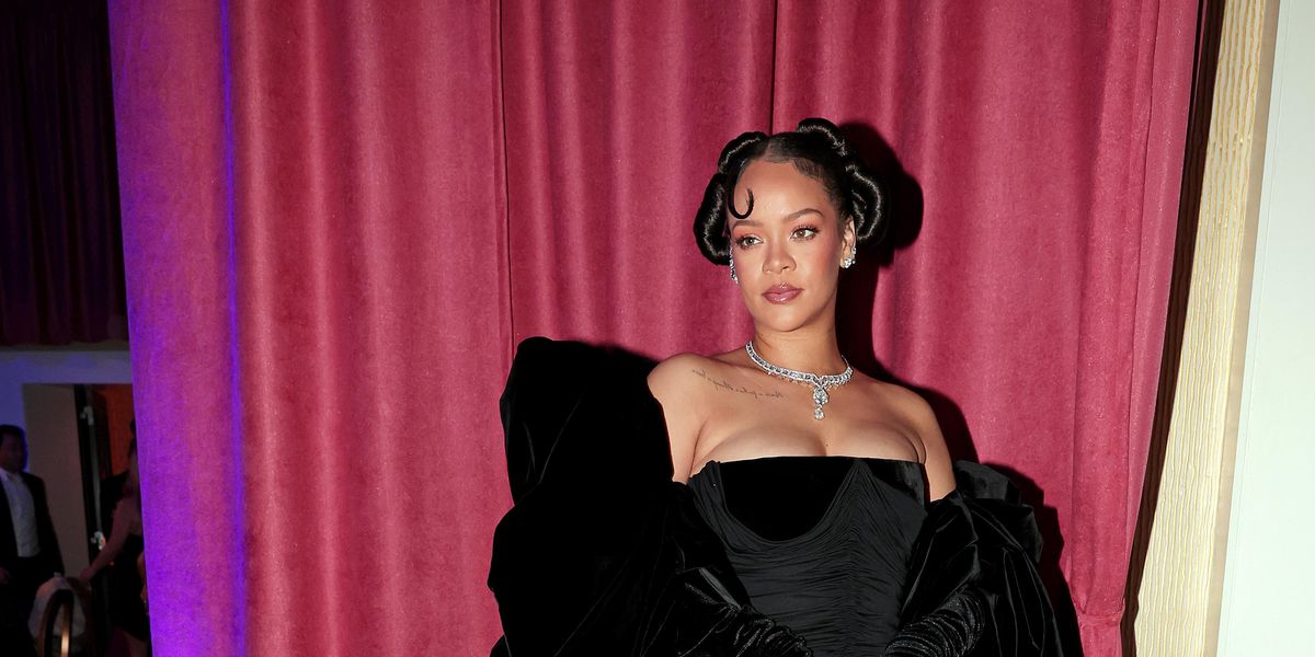 Rihanna Arrived Fashionably Late at the Golden Globes