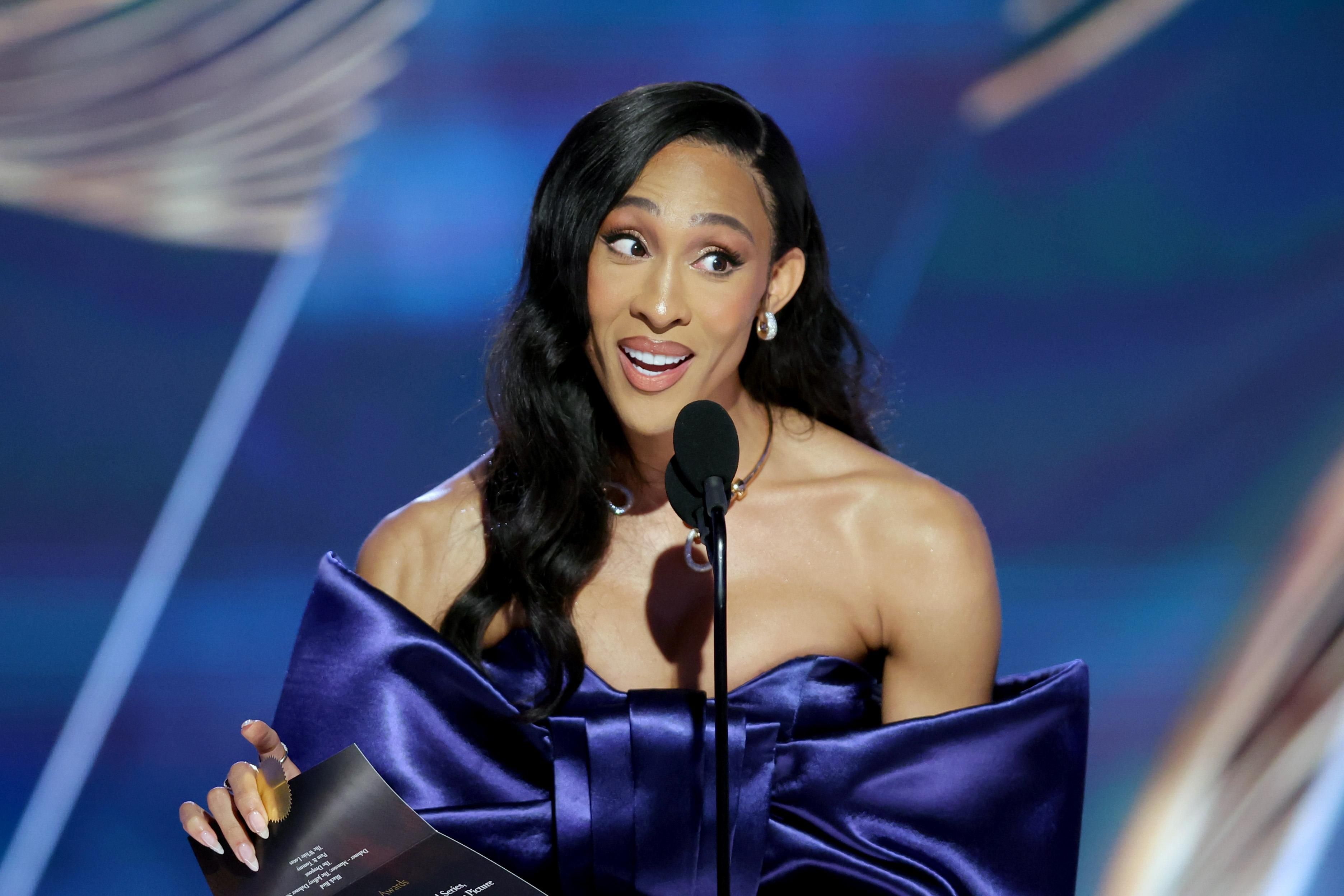 MJ Rodriguez Gets Standing Ovation at 2023 Golden Globes photo picture