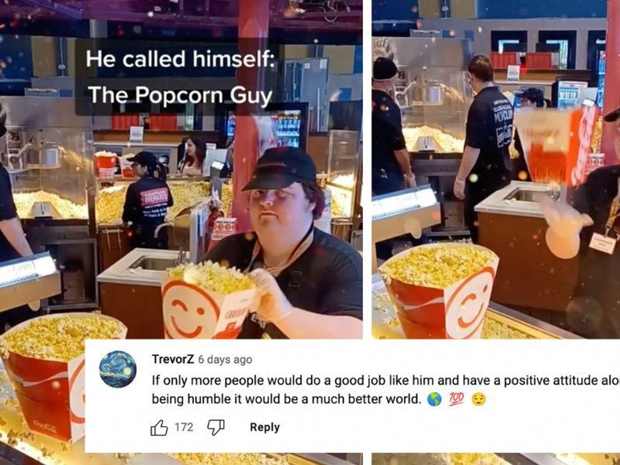 Popcorn Guy' Goes Viral On TikTok For His Popcorn-Serving Skills