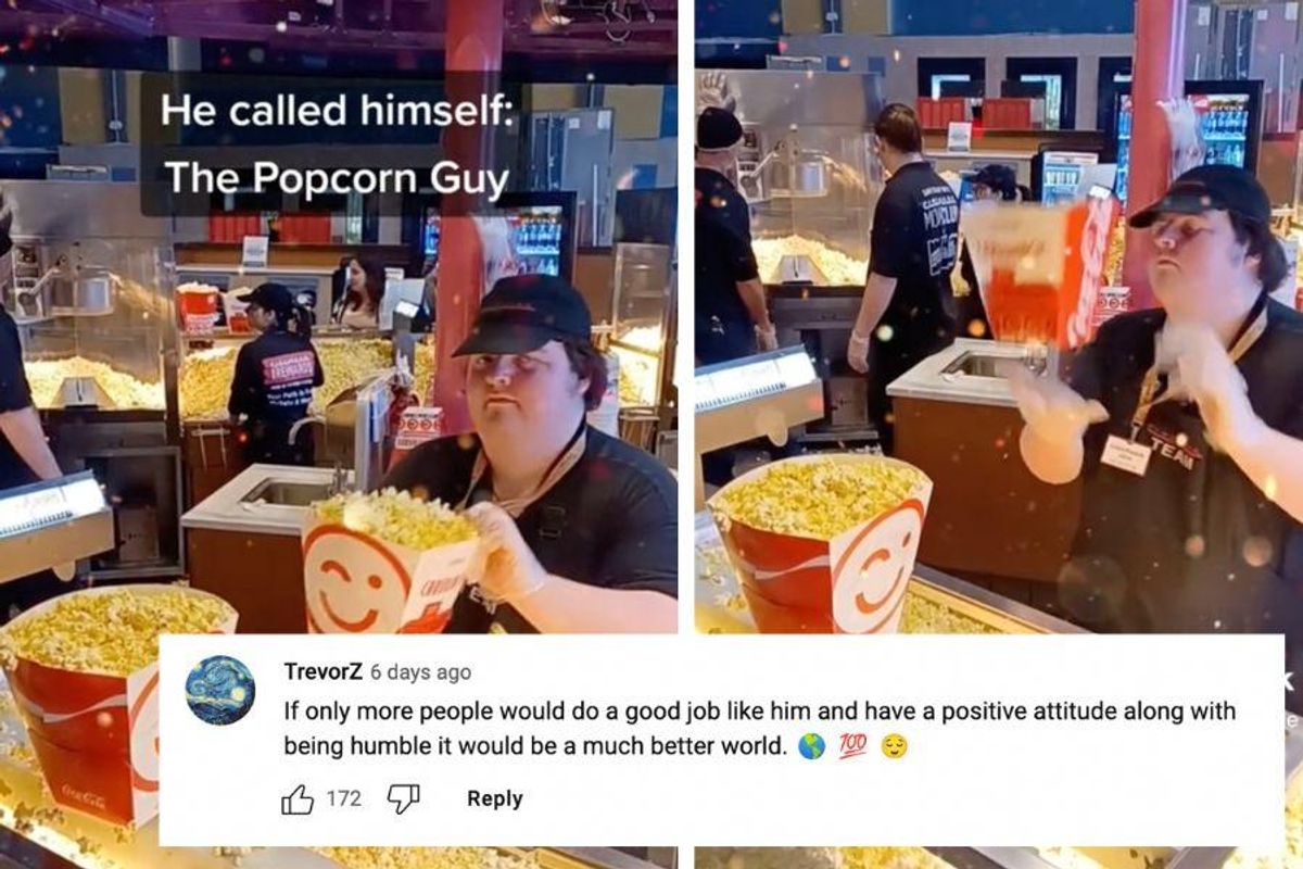 Jimmy Kimmel invites 'Popcorn Guy' to the Oscars after seeing his next-level serving skills