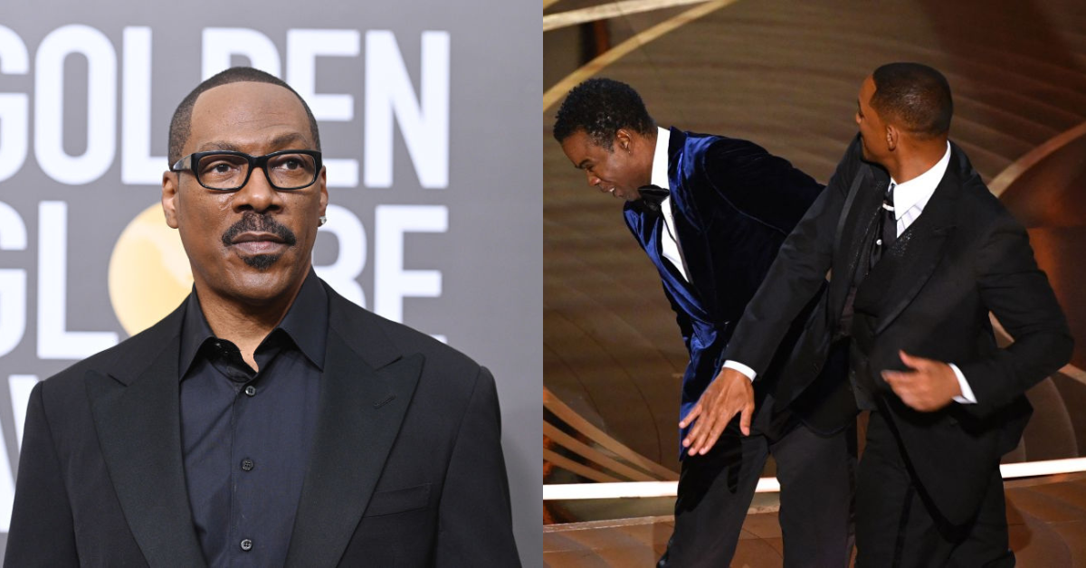 Eddie Murphy; Will Smith slapping Chris Rock at the Oscars