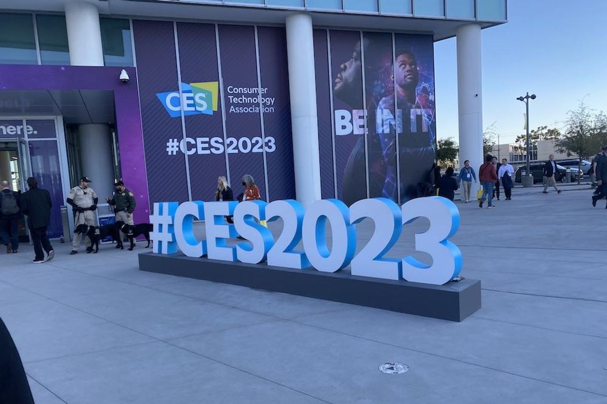 a photo of the entrance to West Convention Center in Las Vegas for CES Show