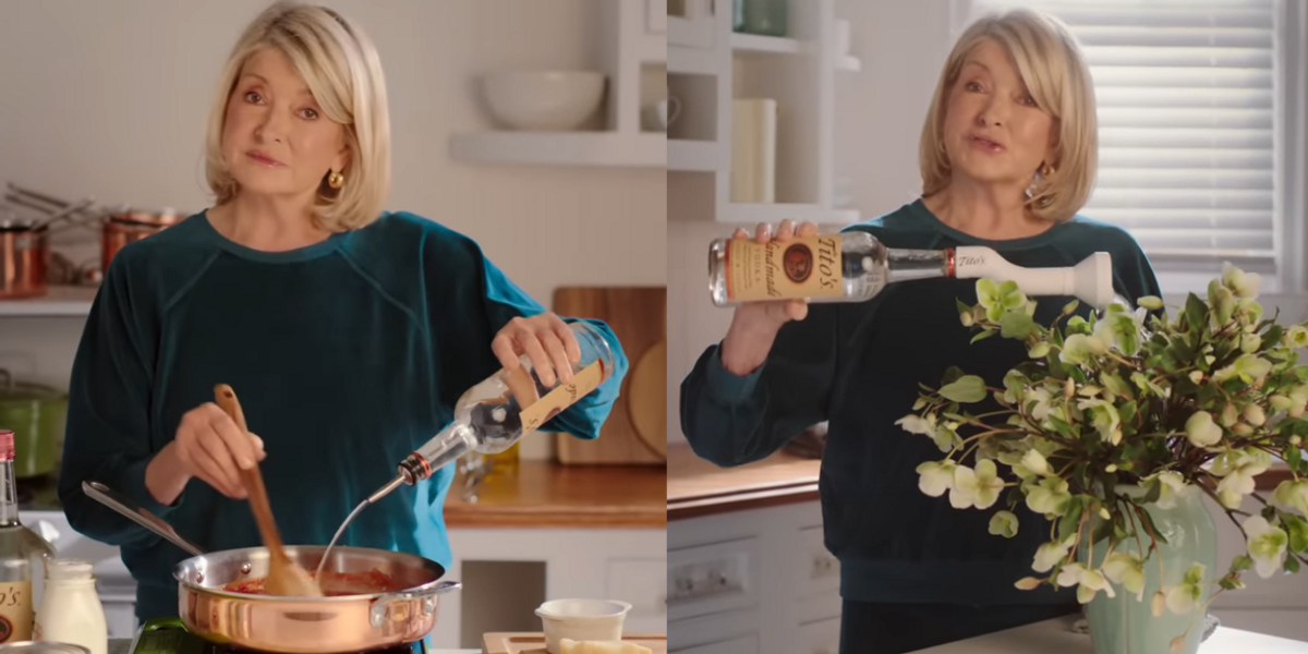 Martha Stewart offering alternative uses for Tito's Vodka during Dry January
