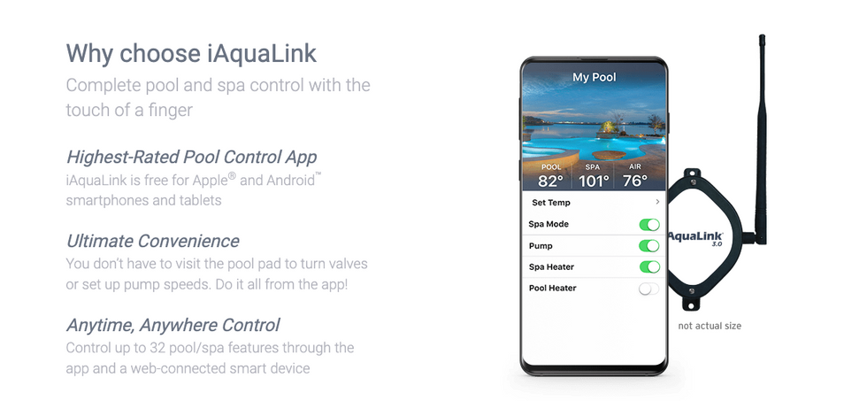 AqualLink helps turns your pool into a smart pool.