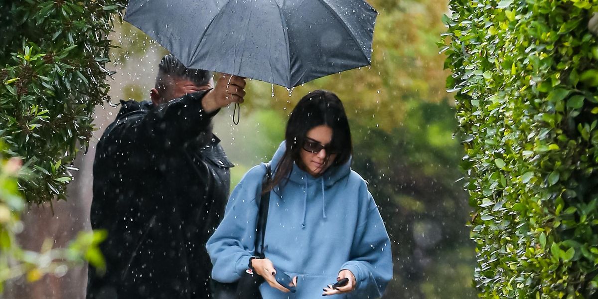 Kendall Jenner Called Out for Bodyguard Holding Her Umbrella