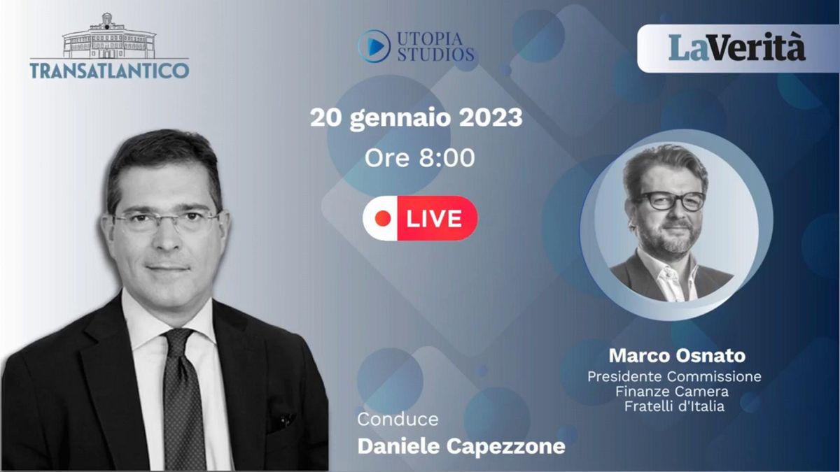 Marco Osnato a Transatlantico: fisco, economia, quadro politico