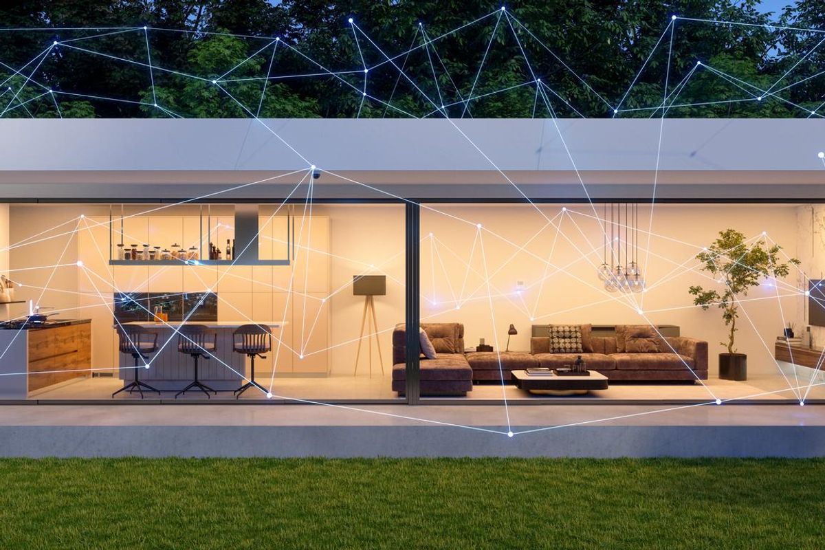 a photo of a smart home