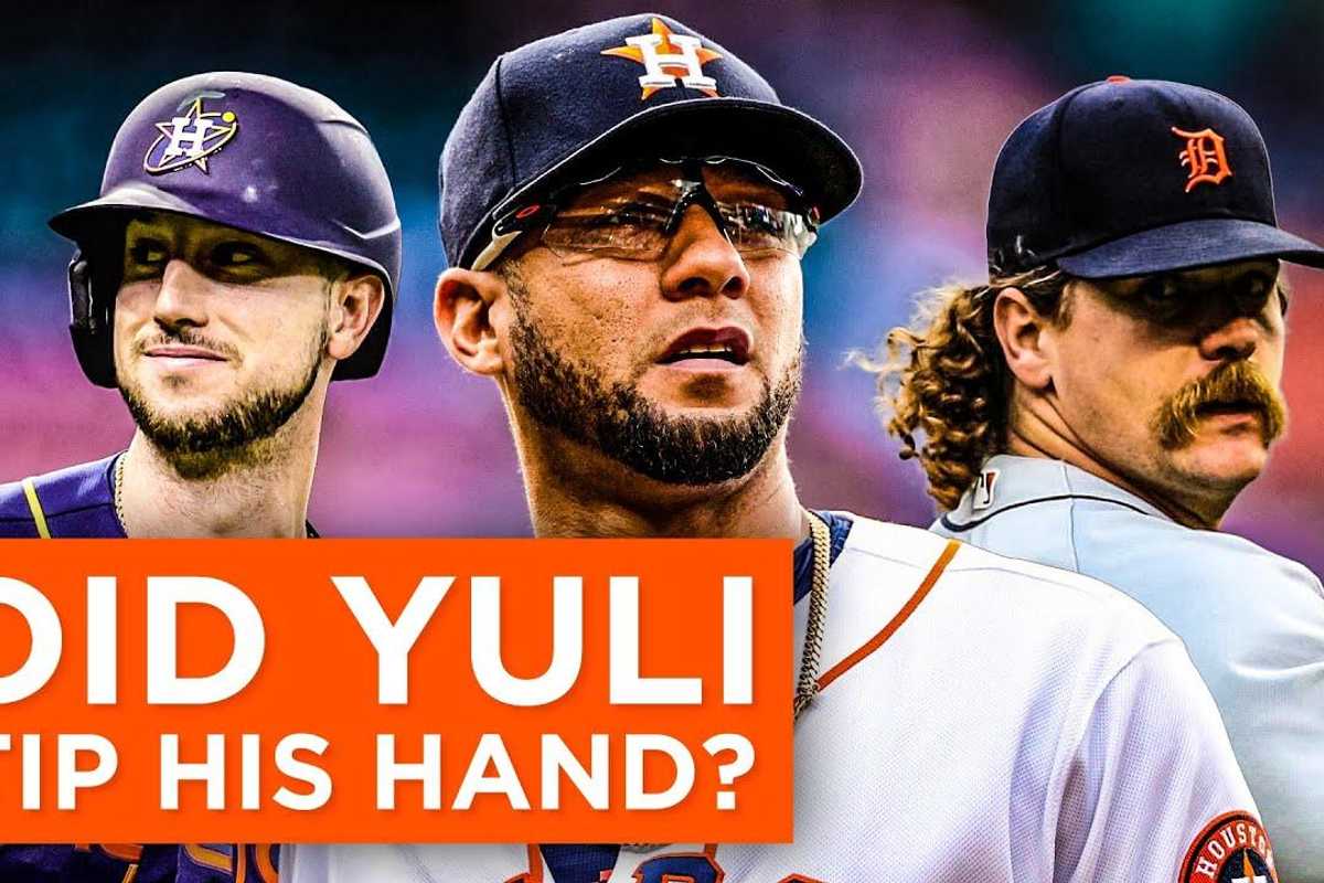 It sure looks like Yuli Gurriel just tipped his hand on his future with Astros