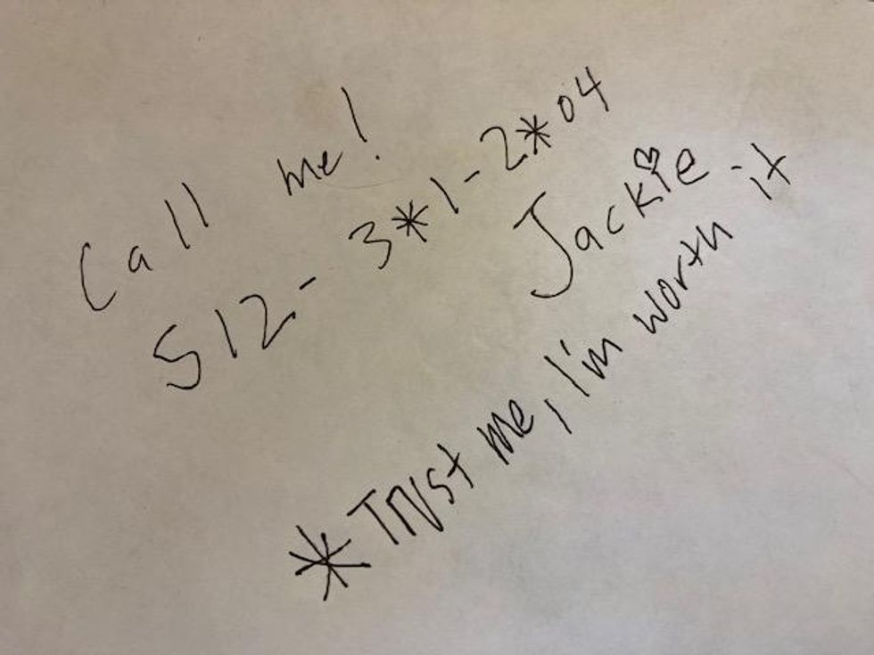 A guy may have met his 'dream girl' at a bar but she only gave him part of her phone number