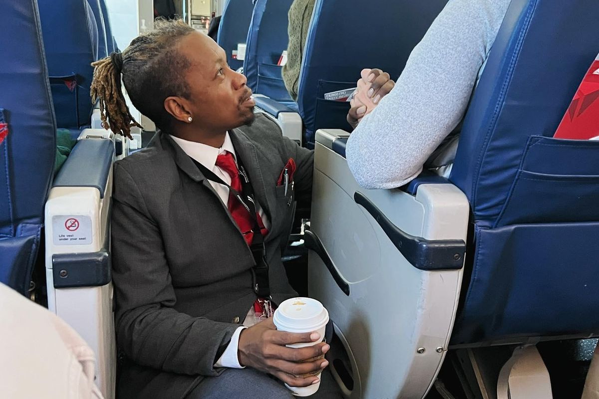 Delta; flight attendant; anxiety; fear; flying; airports; airplanes; kindness