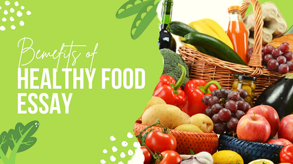 essay about benefits of healthy food