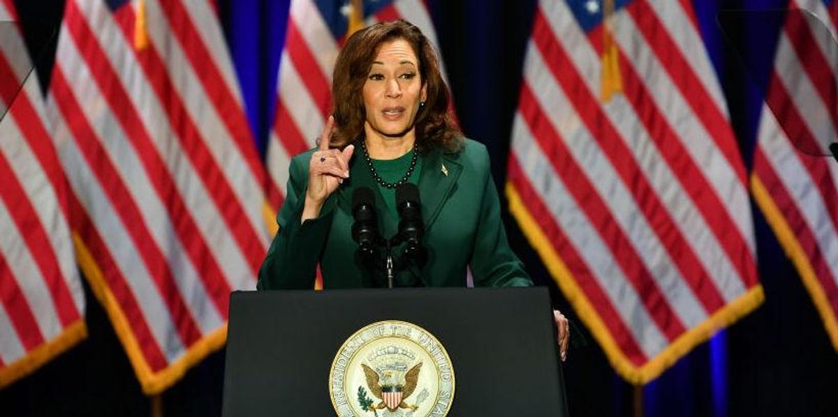 Kamala Harris uses the founding document to promote abortion, but omits a key fundamental right