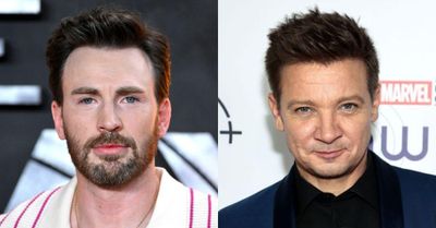 Chris Evans And Jeremy Renner Joke About Snow Plow Accident: PHOTO - Comic Sands Chris Evans And Jeremy Renner Joke About Snow Plow Accident: PHOTO - Comic Sands