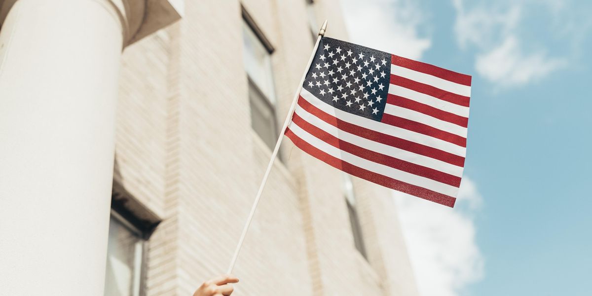 Waving American Flag