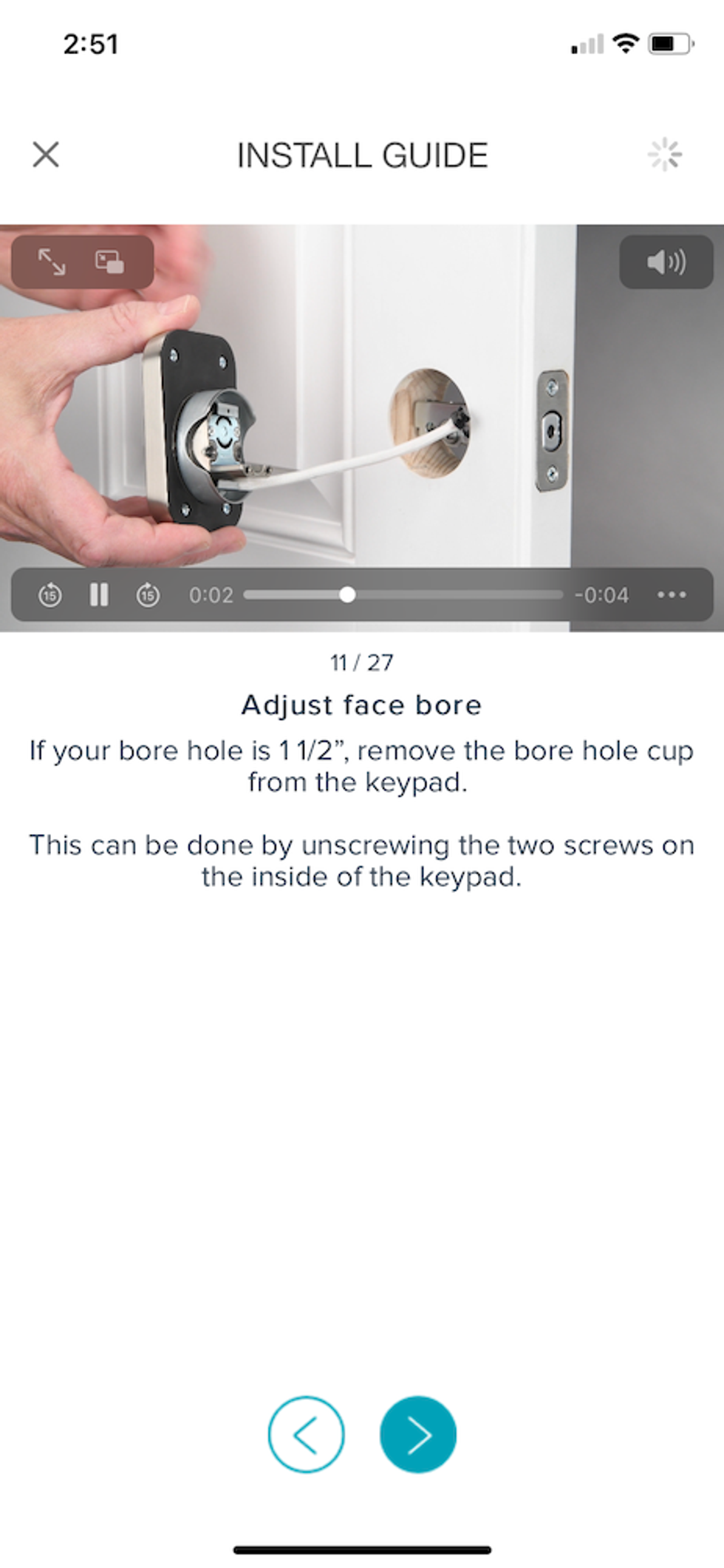 a screenshot of Yale Access App install guide in app