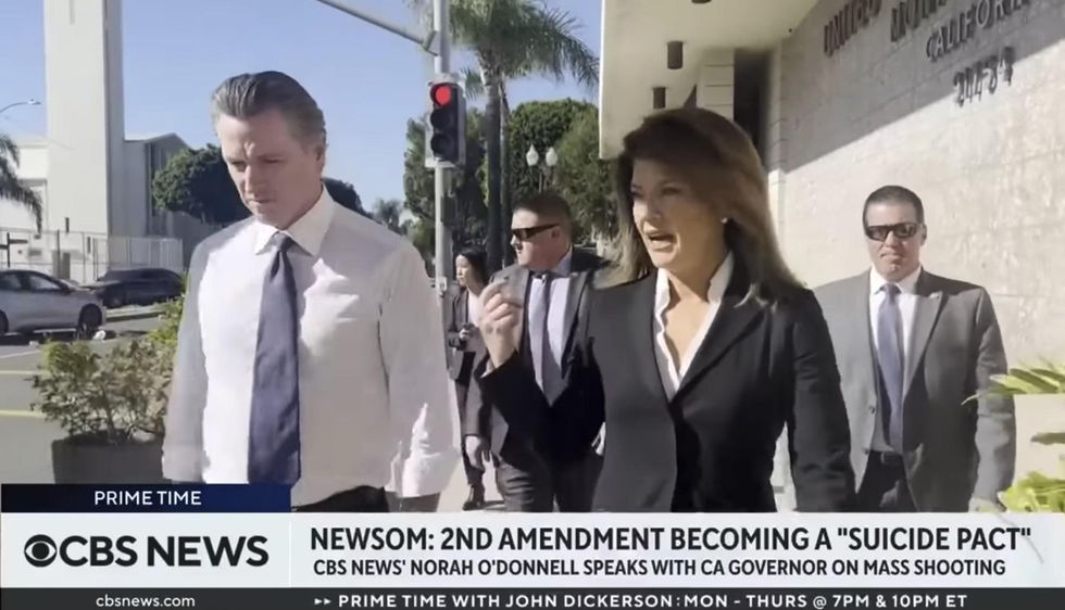 CBS anchor abruptly fact-checks Gavin Newsom after he disparages gun owners, claims 2A is 'suicide pact'
