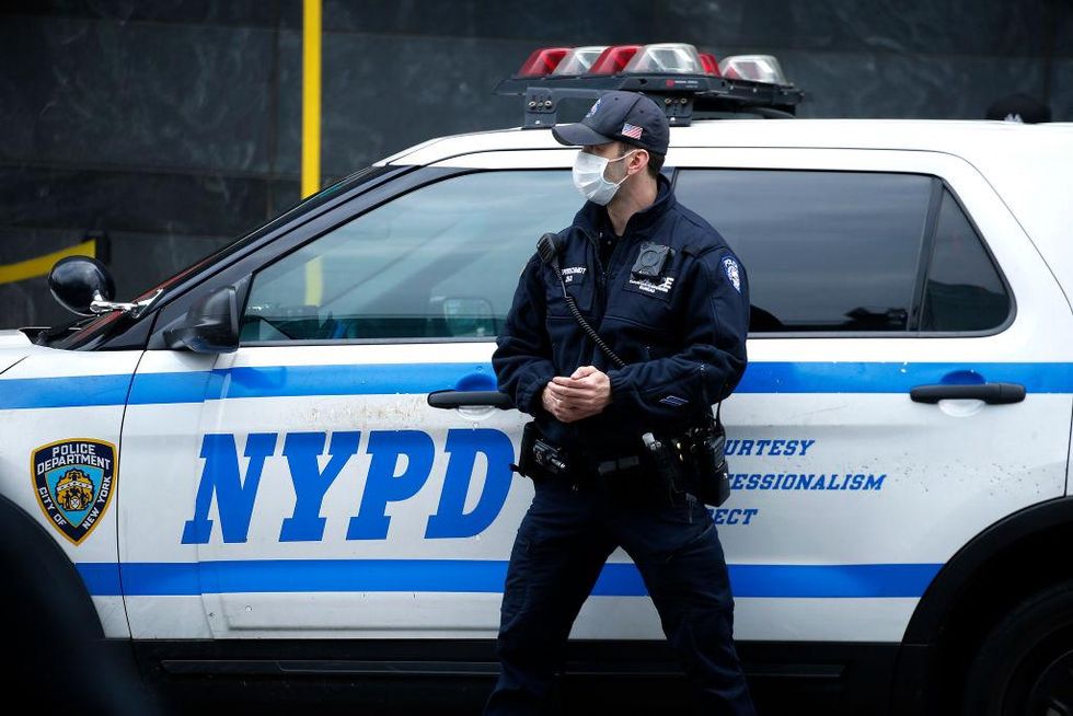 NYPD finds Apple AirTag tracking device under patrol vehicle hood NYPD finds Apple AirTag tracking device under patrol vehicle hood