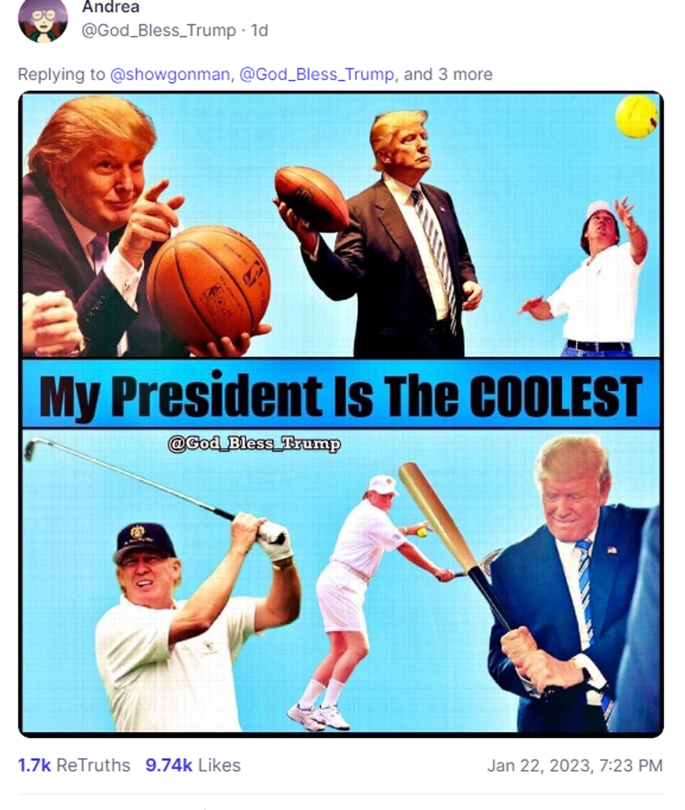 "My president is the coolest" "truth.