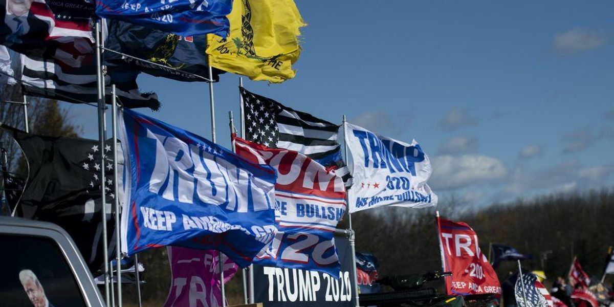 Louisiana trucker suing city over ordinance preventing him from flying flags with vulgar message against Biden and his supporters Louisiana trucker suing city over ordinance preventing him from flying flags with vulgar message against Biden and his supporters