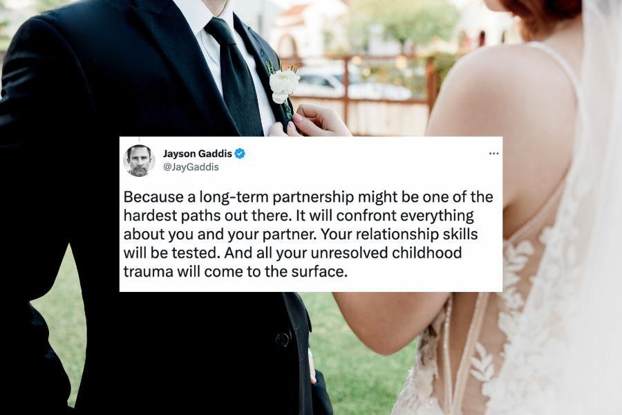 Relationship expert tells people to never get married photo