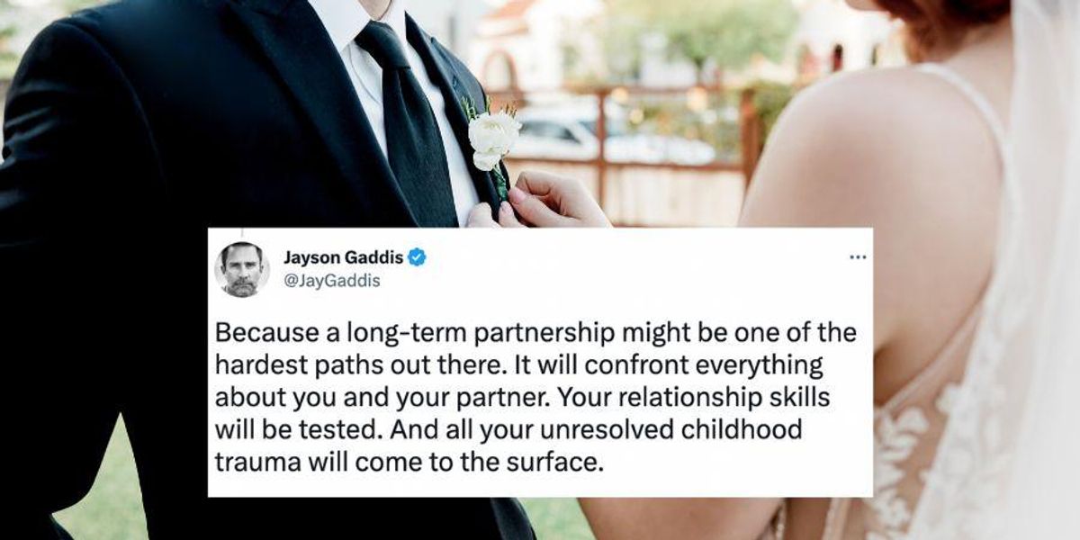 Relationship expert tells people to never get married unless you're willing to do 3 things