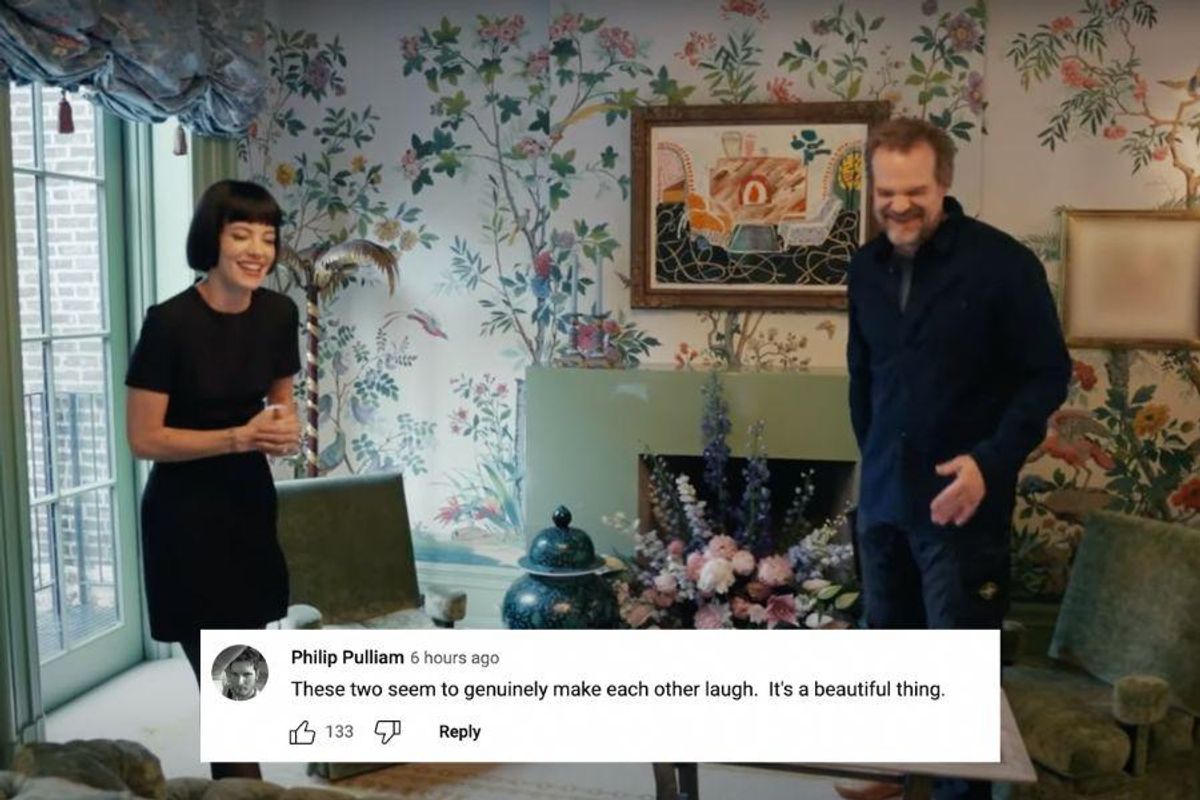 david harbour, lily allen, architectural digest